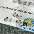 30% recycled adhesive clothing package apparel bags